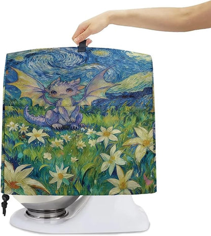 Cartoon Dragon Starry Night Stand Mixer Cover Dust Protector Cover Compatible - Image 4