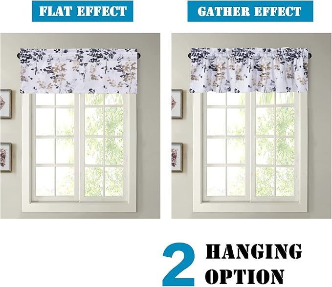 H.VERSAILTEX Valance for Kitchen Windows/Bathroom/Living Room/Bedroom Blackout - Image 5
