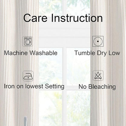 July Joy 3-Piece Cotton Tier Curtains 36 Inches Long Country Kitchen Curtains - Image 6