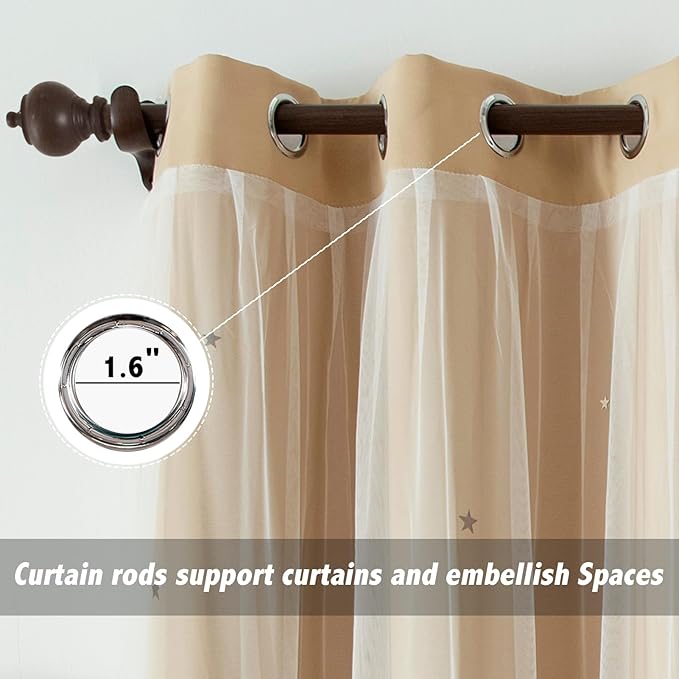 indistar Star Cutout Kids Window Blackout Curtains - Image 4