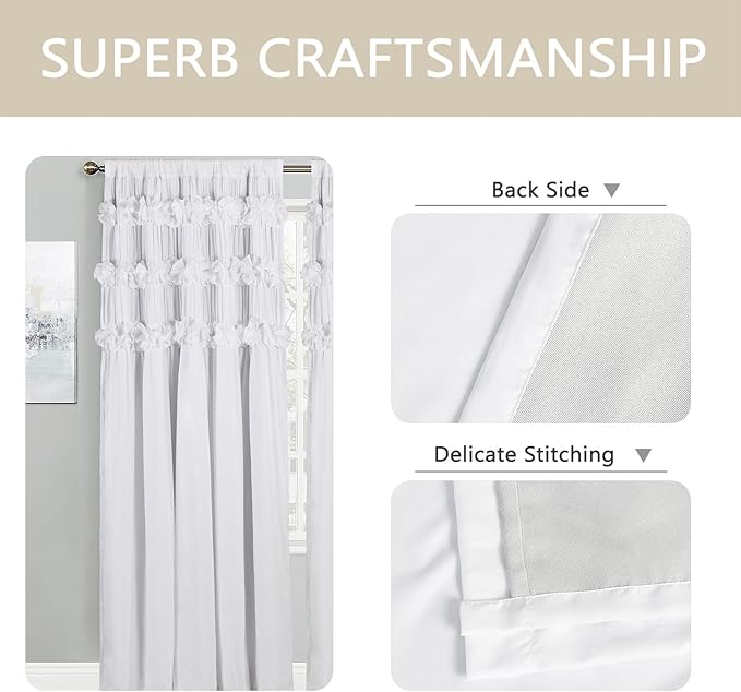 White Blackout Drapes - Image 7