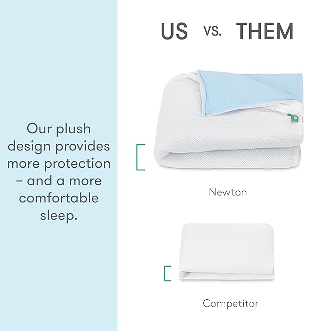 Newton Baby Waterproof Crib Mattress Pad | Ultra-Breathable Quilted Layer - Image 3