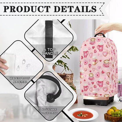 Valentine's Day Blender Dust Cover Kitchen Appliance Pink Food Processor - Image 5