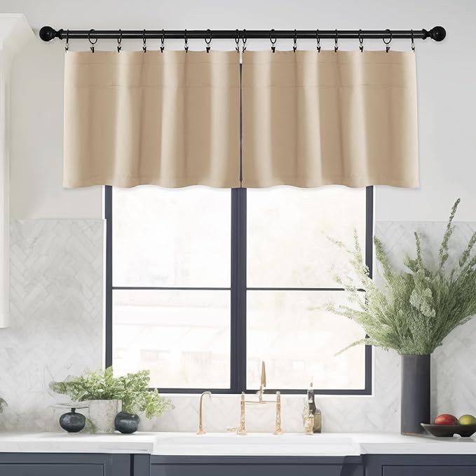 NICETOWN Blackout Kitchen Christmas Valance - Image 7