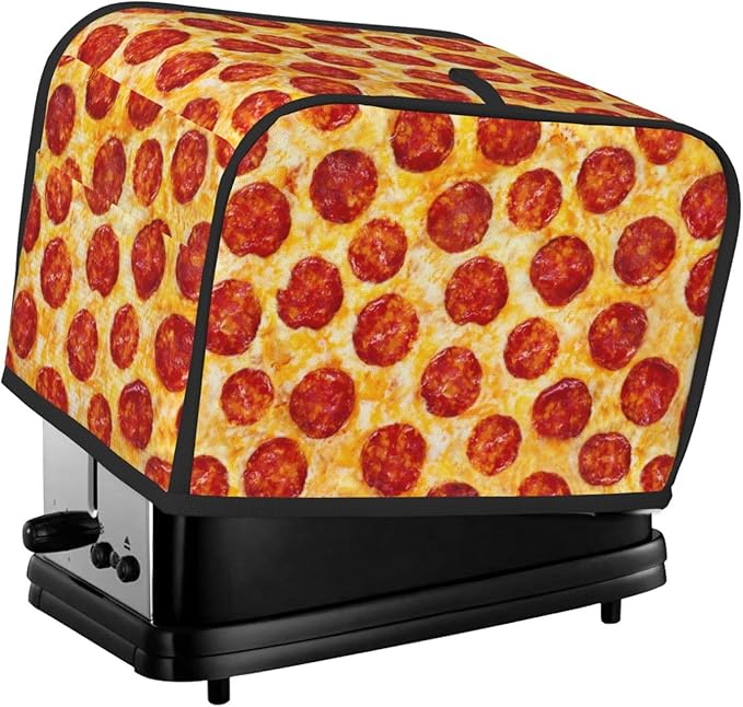 Novelty Food Pepperoni Pizza 2 Slice Toaster Cover, Waterproof Toaster Dust by Unknown