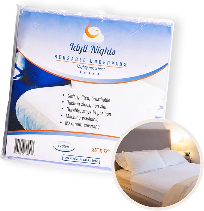 Washable Incontinence Bed Pad 36x72 – Soft, Absorbent & Waterproof Mattress - Image 2