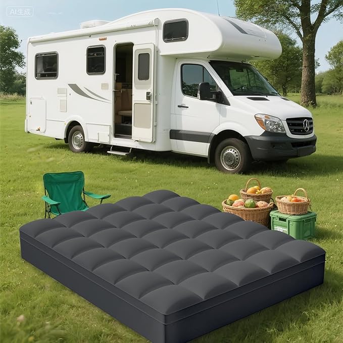 ELEMUSE RV Short Queen Grey Mattress Topper - Image 7