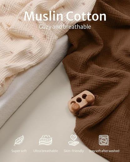 Blissful Diary Muslin Crib Sheets - Image 2