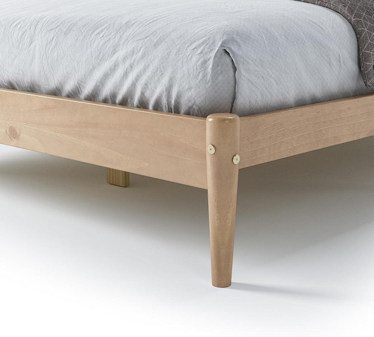 camaflexi mid-century modern platform bed/solid wood/slat headboard/mattress foundation, package contents