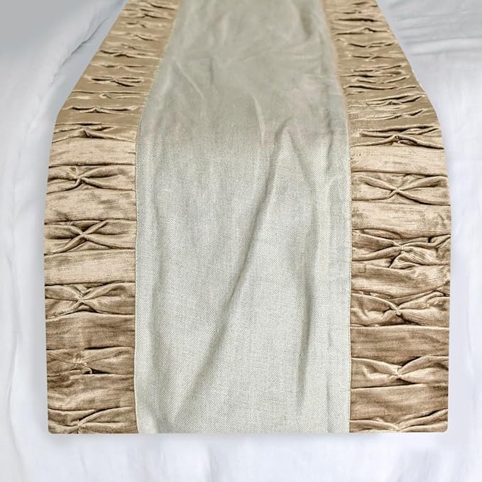 The HomeCentric King/Queen/Twin Brown Luxury King 90"x18" Bed Runner - Image 5