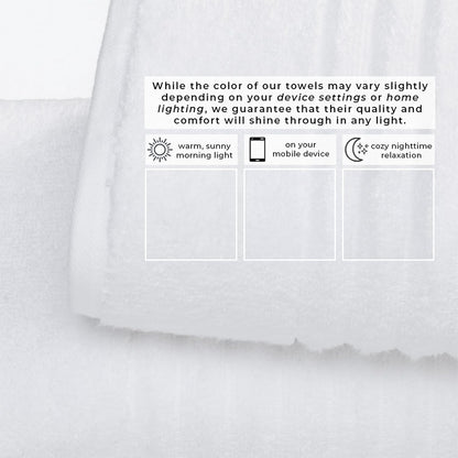 great bay home bath towel set - 100% showing dimensions
