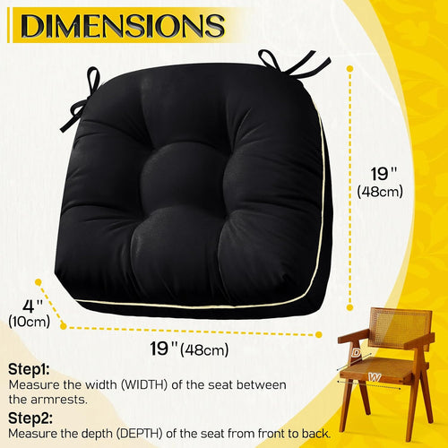 1 middle one outdoor chair cushions set of shown in use