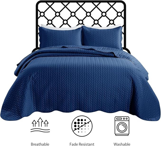 IR Imperial Rooms 8 Pack California King Quilt Bedding Set - Image 3