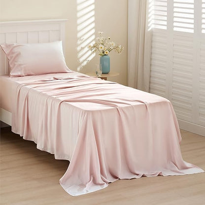 Bedsure Cooling Sheets Twin, Rayon Derived from Bamboo, Breathable & Soft Twin - Image 6