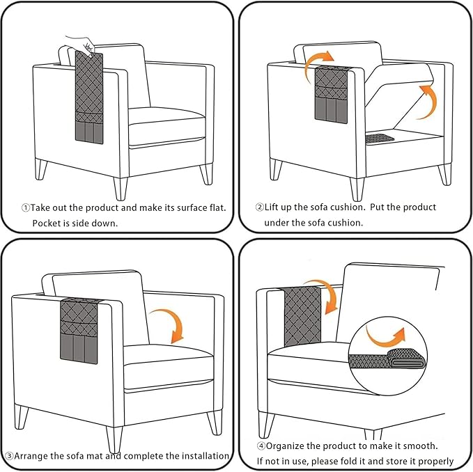 Ntomtuex Linen Couch Arm Covers - Image 7