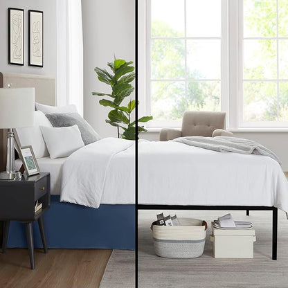 Nestl Navy Blue Twin Bed Skirt - Image 6