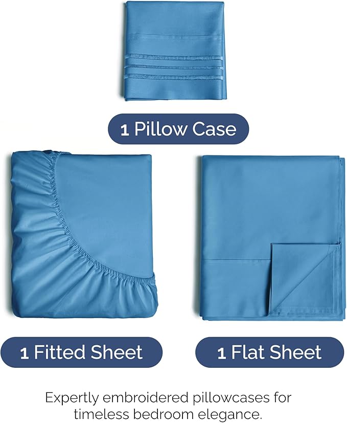 Twin Size 3 Piece Sheet Set - Image 2