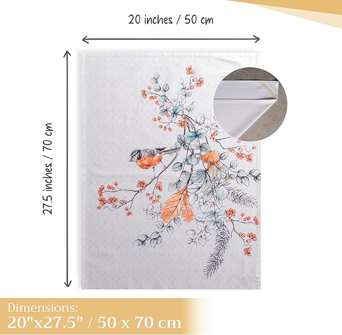 Maison d' Hermine Kitchen Towels Set of 3 100% Cotton 20" x 27.5" Reusable - Image 4