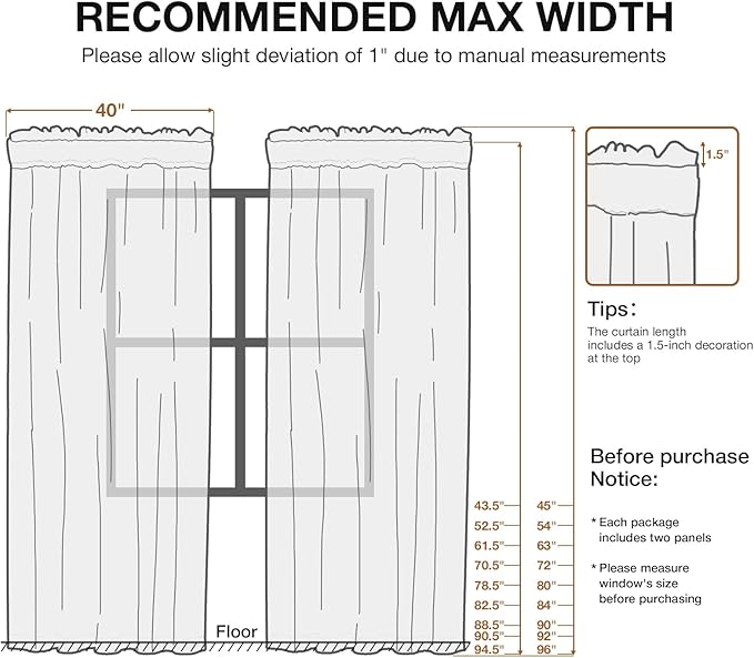 Anmao Non-See-Through Black Privacy Curtains - Image 7