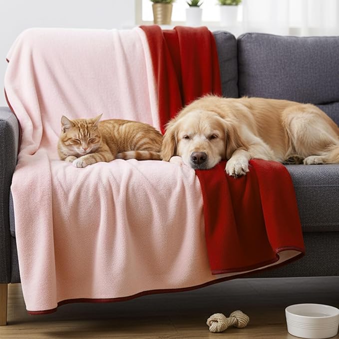 Waterproof Blanket for Bed Couch Sofa, Fleece and Flannel Waterproof Mat - Image 3