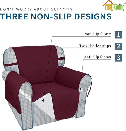 Easy-Going Waterproof Oversized Loveseat Covers Leakproof Couch Cover - Image 4