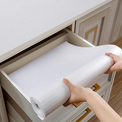 Shelf and Drawer Liner for Kitchen Cabinets Non-Adhesive, Strong Grip Non-Slip by Shinlendid