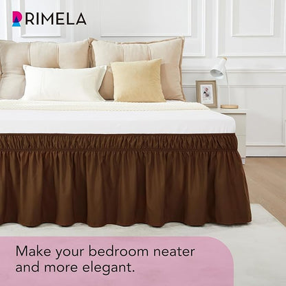 RIMELA Bed Skirt Queen Size 18 Inch Drop, Elastic Bed Skirting - Image 6