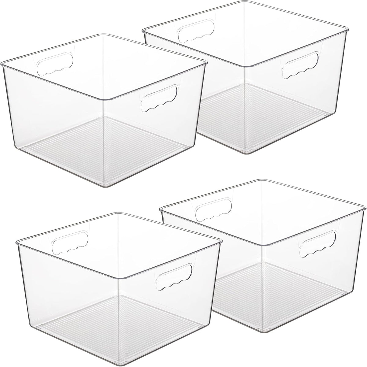 vtopmart 4 pack extra large clear storage bins, main product view