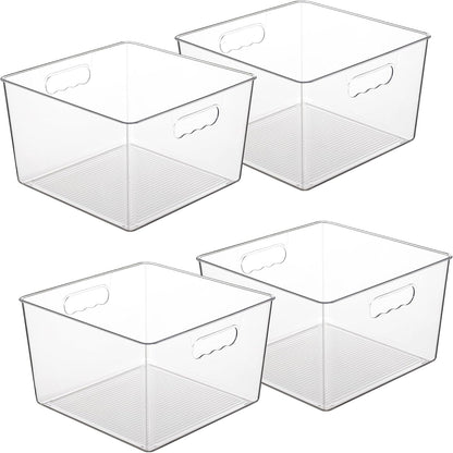 vtopmart 4 pack extra large clear storage bins, main product view