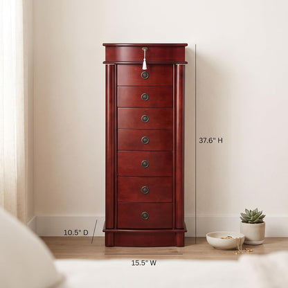 hives and honey nora jewelry armoire cabinet with on a desk or shelf