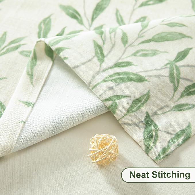 Leeva Willow Leaves Printed Curtains Valance - Image 5