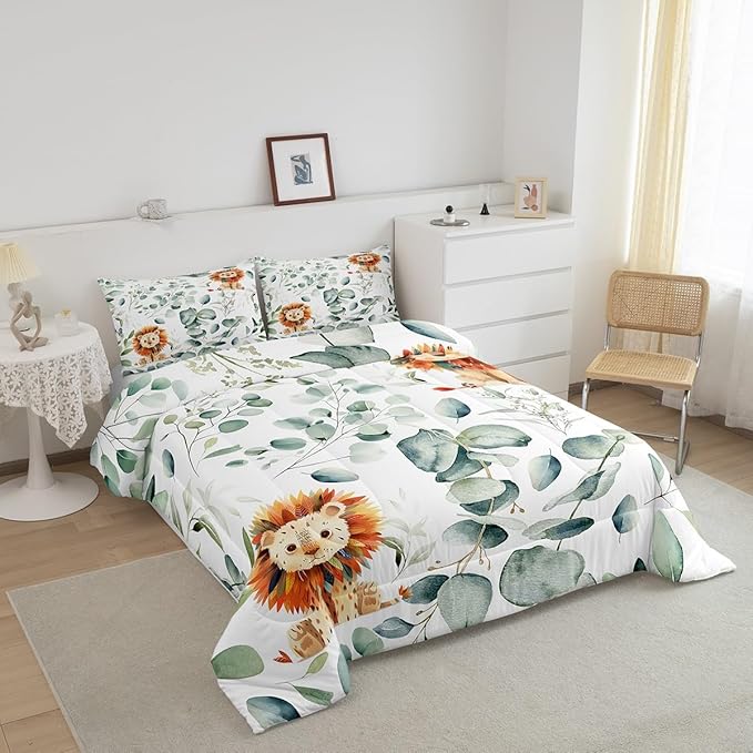 Erosebridal Cute Lion Bedding Toddler Size - Image 3
