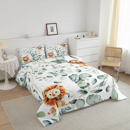 Erosebridal Cute Lion King Size Comforter Set - Image 3