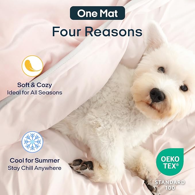 Zonli Premium Cooling Blanket for Dogs-Lightweight Fluffy Pet Throw & Bed Cover - Image 4