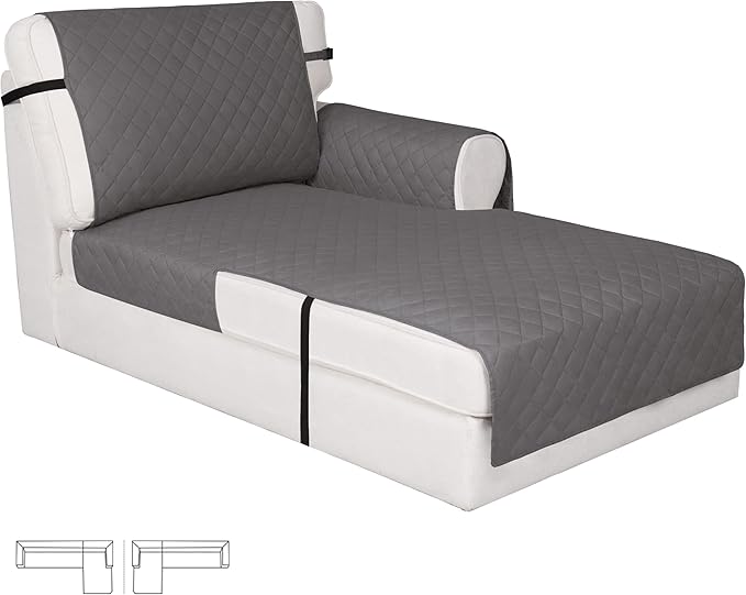 Easy-Going Reversible Chaise Lounge Couch Cover Water Resistant Sofa Cover by Easy-Going