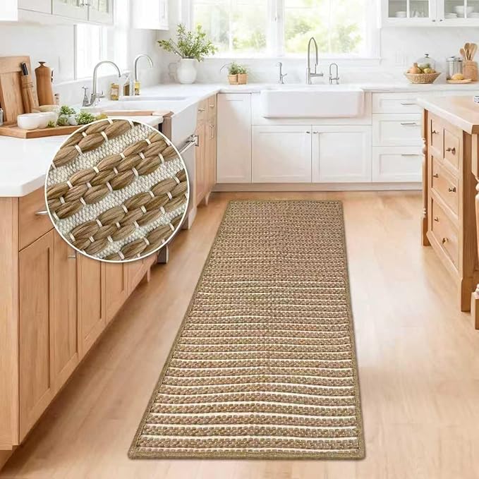 Long Bathroom Rug, Boho Kitchen Mats - Image 2