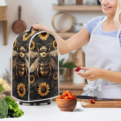 Talayituse Bee Sunflower Print Blender Dust Cover, Fingerprint Protection Cover - Image 3