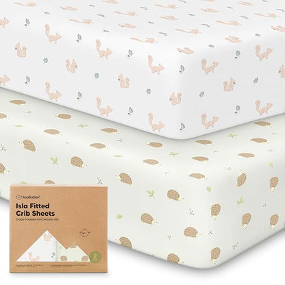 KeaBabies 2-Pack Baby Crib Sheets by KeaBabies