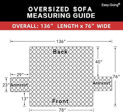 Easy-Going Reversible Oversized Couch Cover - Image 6