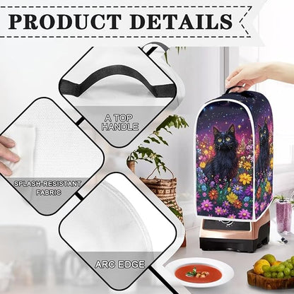 Talayituse Galaxy Cat Daisy Print Blender Dust Cover, Fingerprint Protection - Image 4