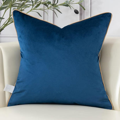Aeckself European Floral Pillow Cover 24x24 Inch, Large Luxury Velvet - Image 2