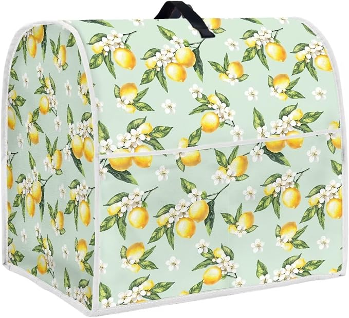 Lemon Mixer Cover for Kitchen Aid 4.5-5 Quart Stand Mixers, Universal Kitchen by HUISEFOR