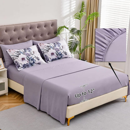 luxudecor floral comforter set full size 7 piece, side view