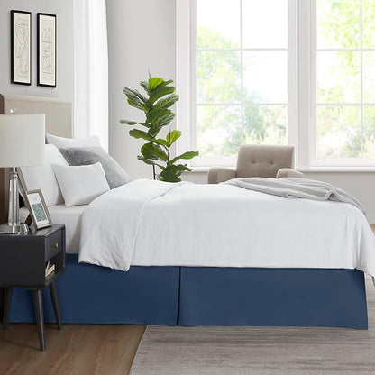 Nestl Navy Blue Full XL Bed Skirt - Image 7