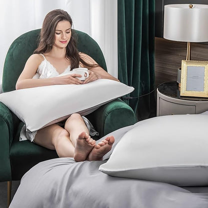Mulberry Silk Pillowcase for Hair and Skin, King Size Cooling Silk Pillow Case - Image 5