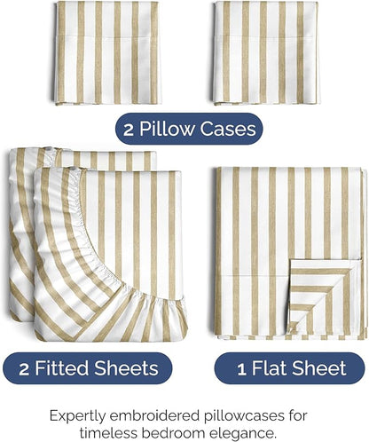 Split King Size 5 Piece Sheet Set - Image 2