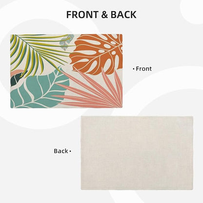 Palm Leaf Placemats Set of 4 - Image 3