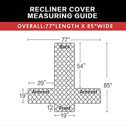 Easy-Going Recliner Chair Slipcover Reversible Sofa Cover Water Resistant Couch - Image 5
