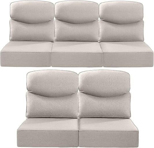 Luxury 22x24/22x25 6-Inch Smile Outdoor Cushions by ACTREST