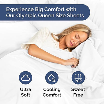 Olympic Queen Sheet Set 66x80 – Luxury RV Olympic Queen Sheets – Soft, Comfy & - Image 4
